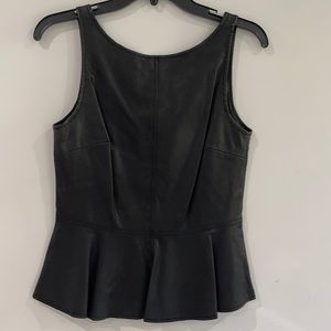 Gorgeous black leather top